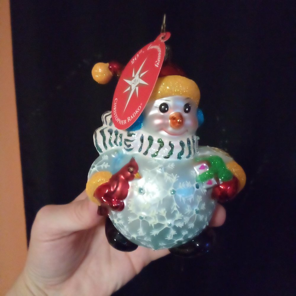 20th Anniversary Snowman CHUBBY CHEER Ornament